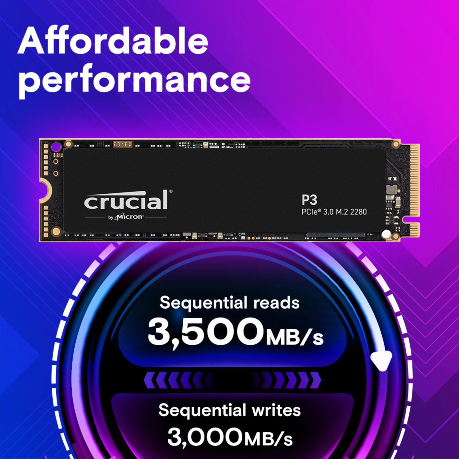 Disco de Estado Sólido SSD Crucial P3 2 TB-1