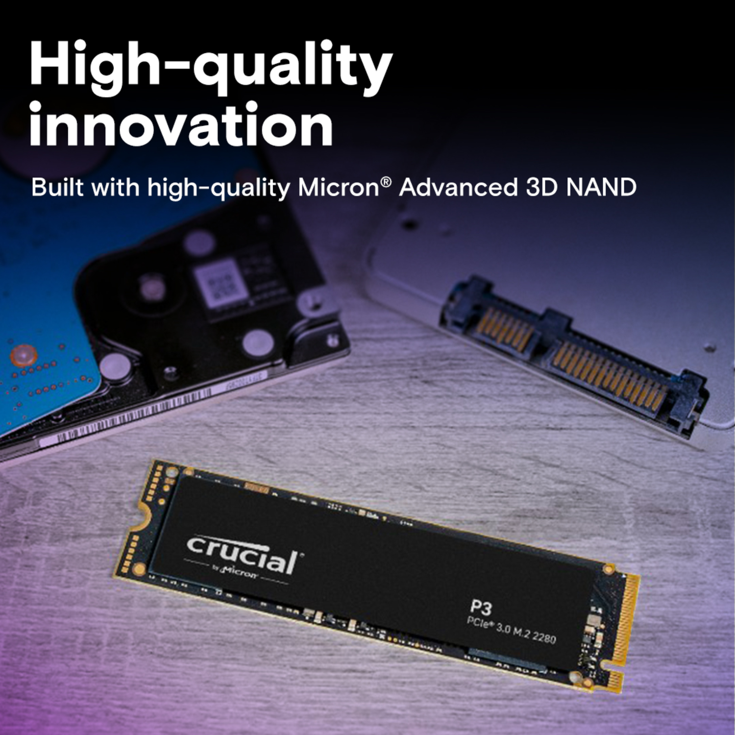 Disco de Estado Sólido SSD Crucial P3 2 TB-2