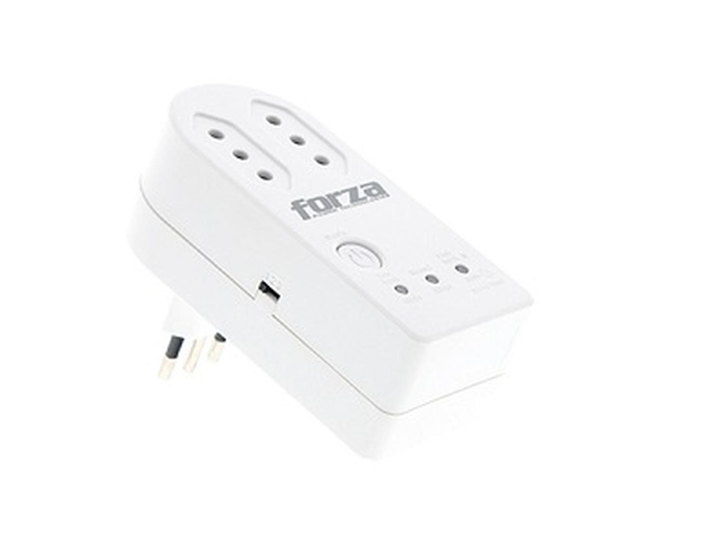 Protector de Voltaje 2 tomas CAP 1500W giratorio blanco-0