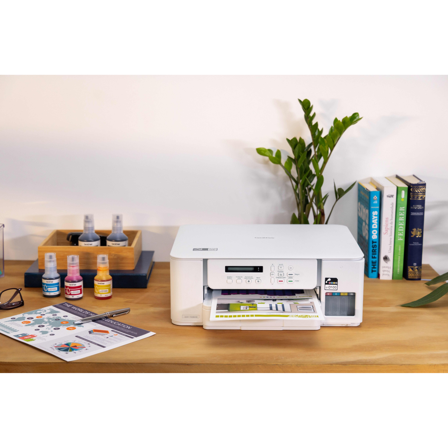 Impresora Multifuncional Brother DCP-T536DW Wi-Fi Dúplex-3