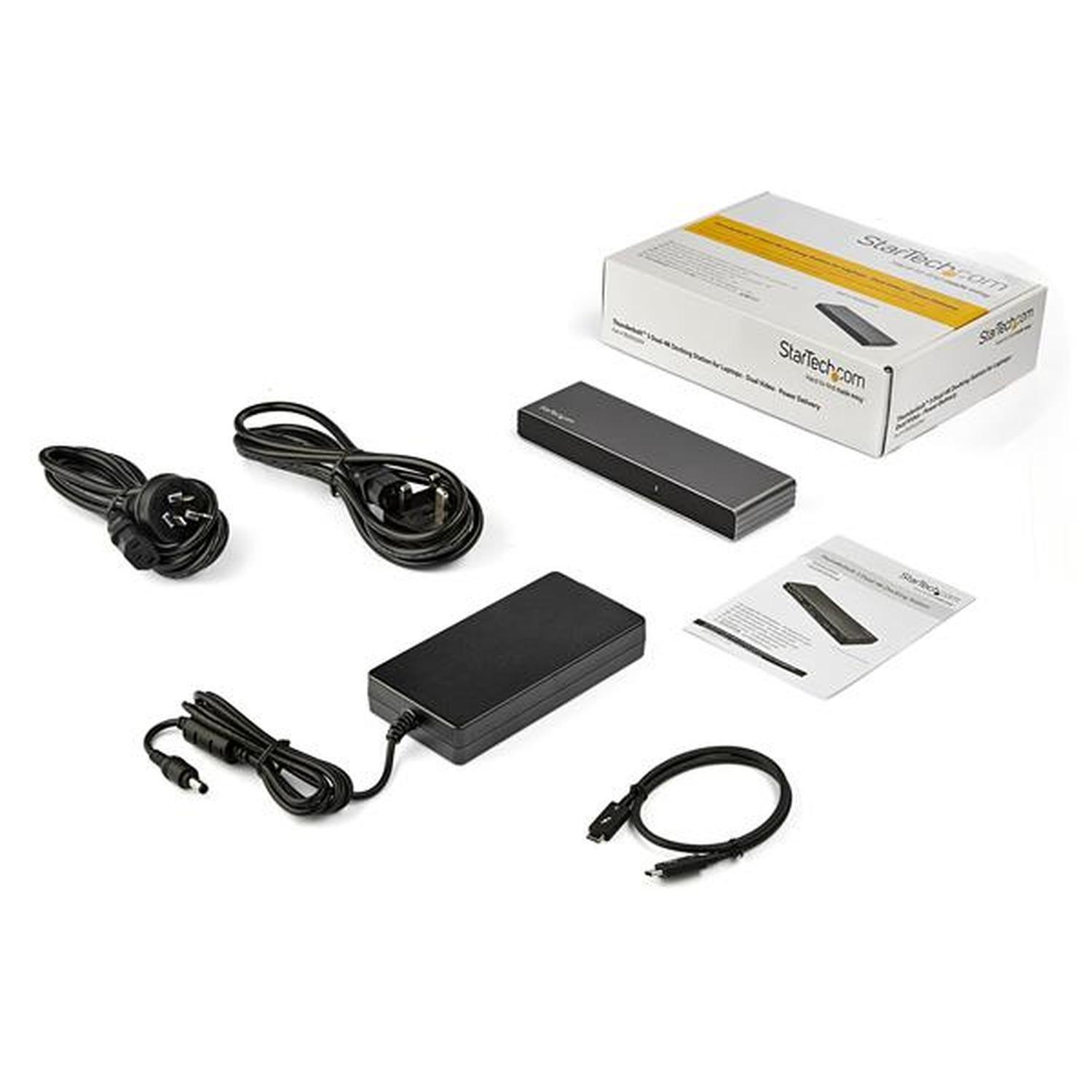 Docking Station StarTech Thunderbolt 3 2 Monitores 4K y 85W-5