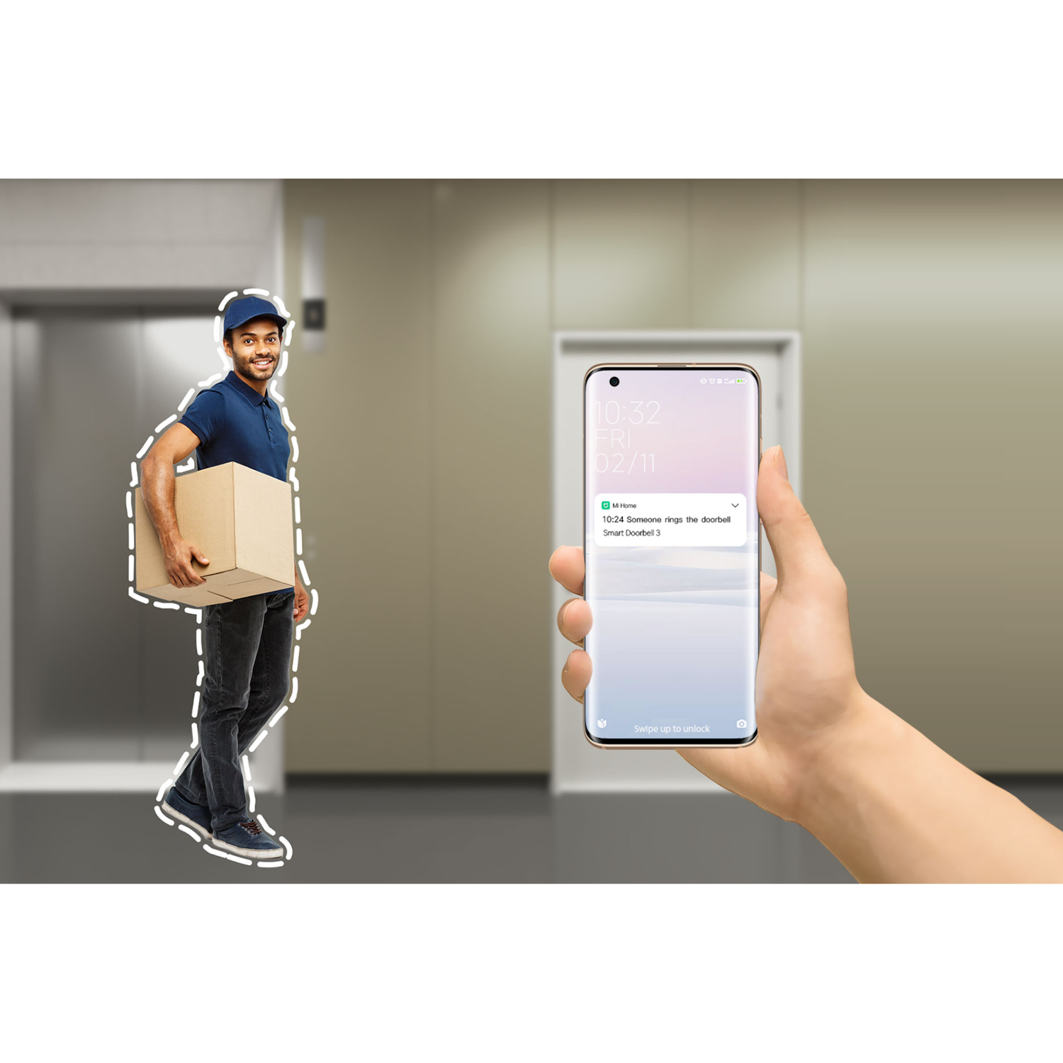 Timbre Inteligente Xiaomi Smart Doorbell 3-7