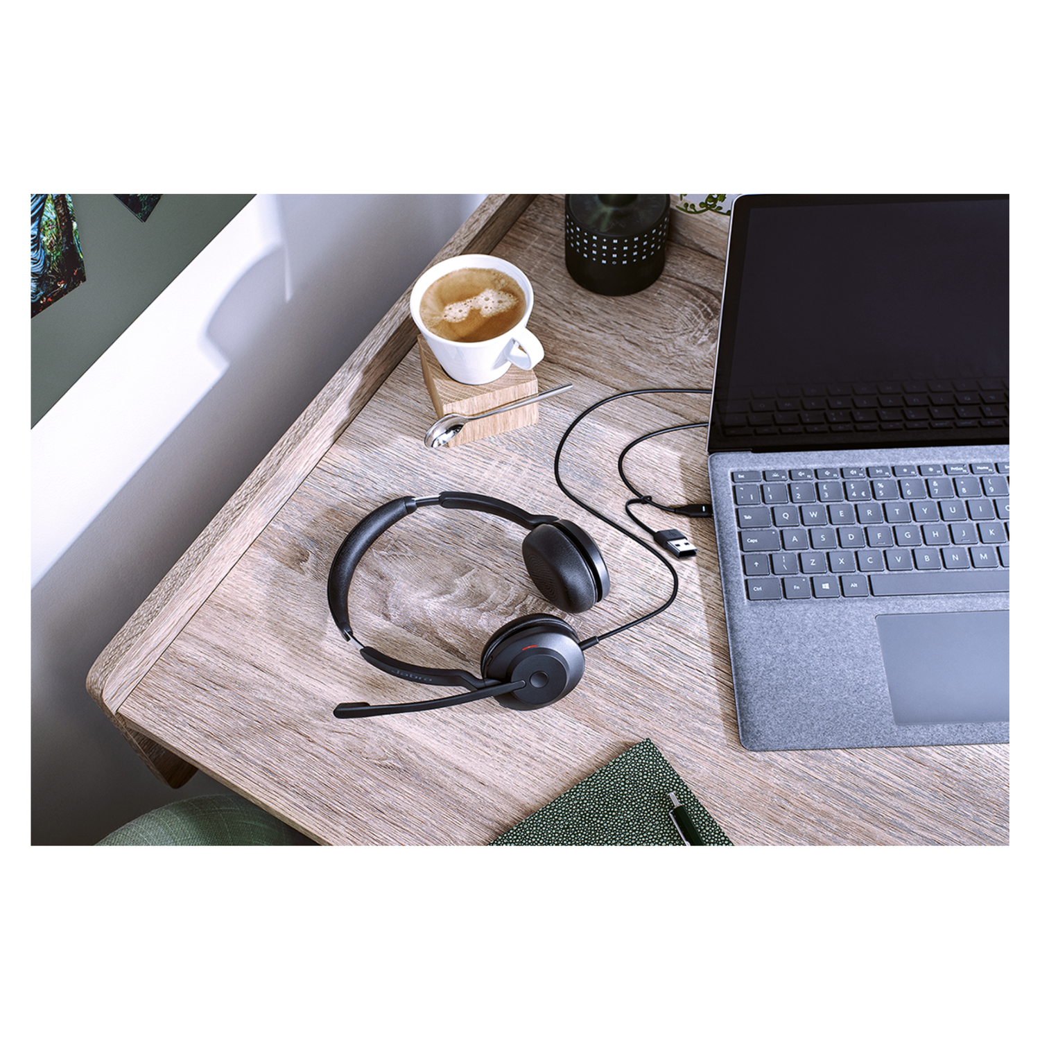 Audífonos Jabra Evolve2 30 Duo Teams USB-C Negro-4