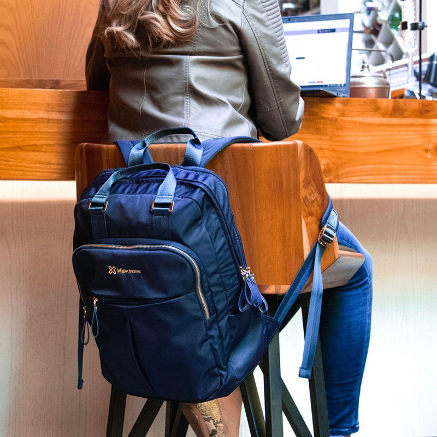 Mochila casual Toscana Azul-4