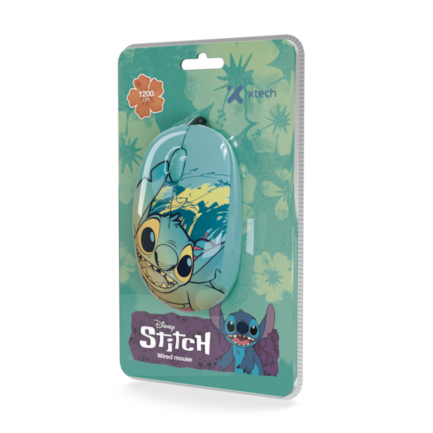 Mouse con Cable Edición Stitch Azul-6