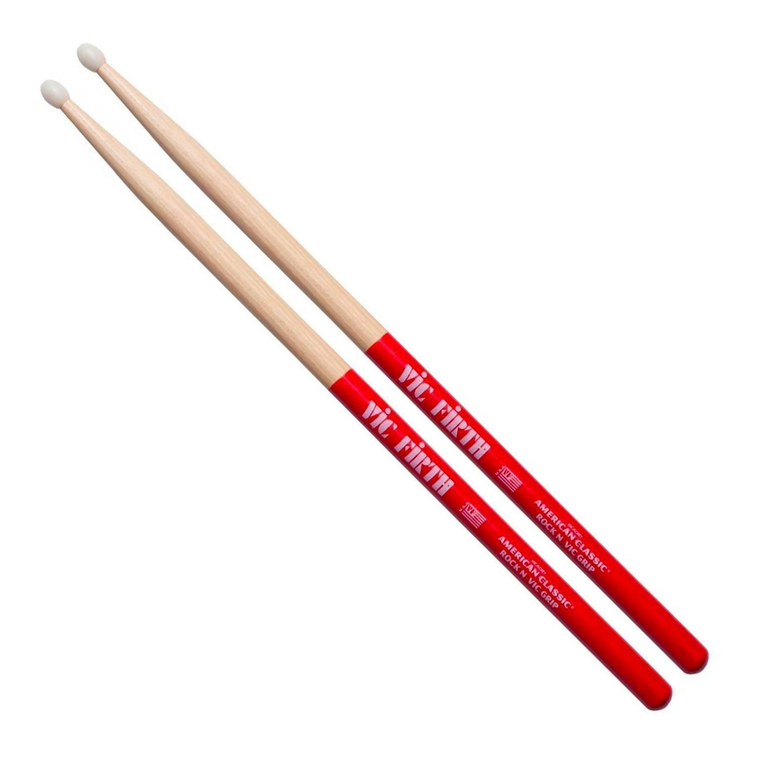 Baquetas Batería American Classic ROCK NYLON c/Vic GRIP Vic Firth-0