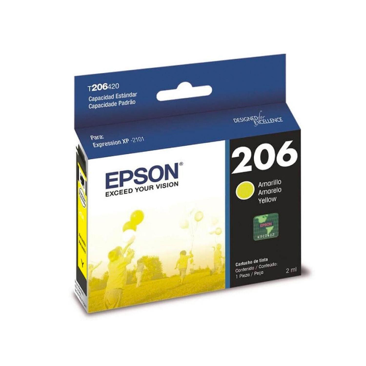 Cartucho Epson 206 Amarillo Xpressin XP-2101-0