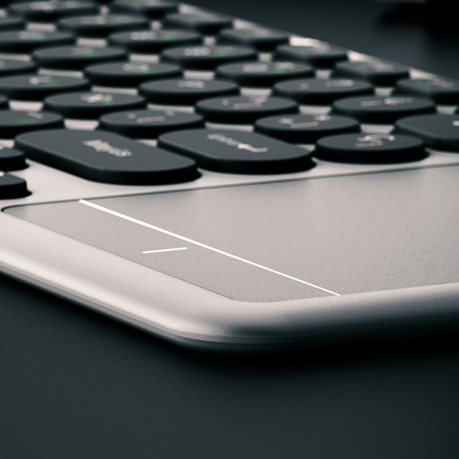 Teclado Inalámbrico KeyGlider con Panel Táctil-8