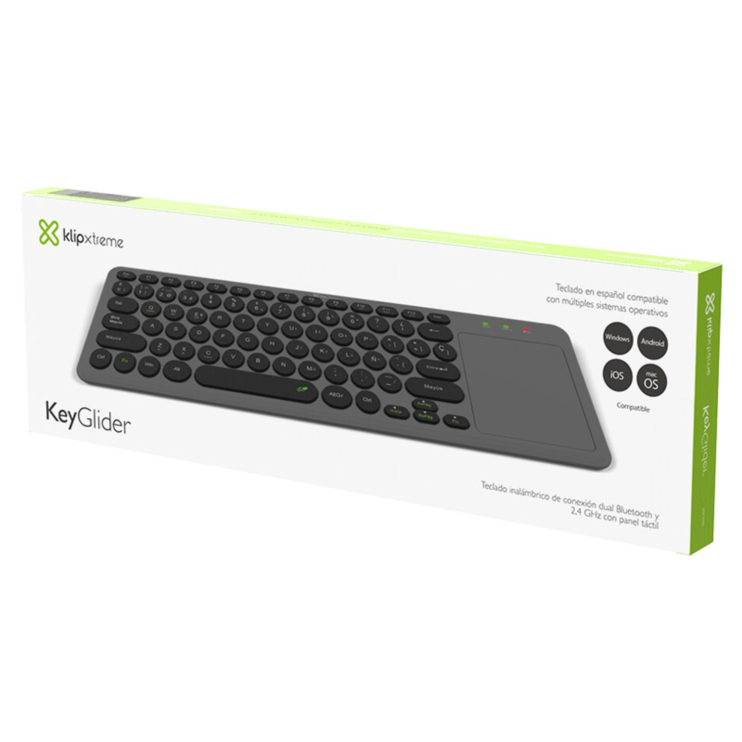 Teclado Inalámbrico KeyGlider con Panel Táctil-8