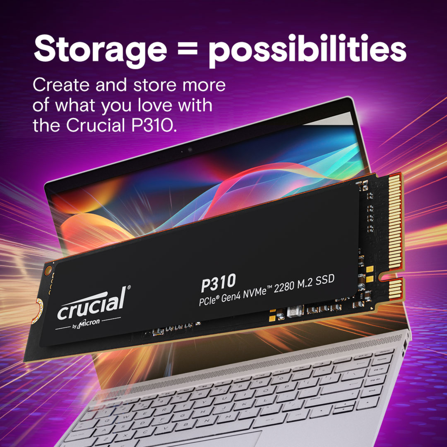Disco de Estado Sólido SSD Crucial P310 2 TB-3