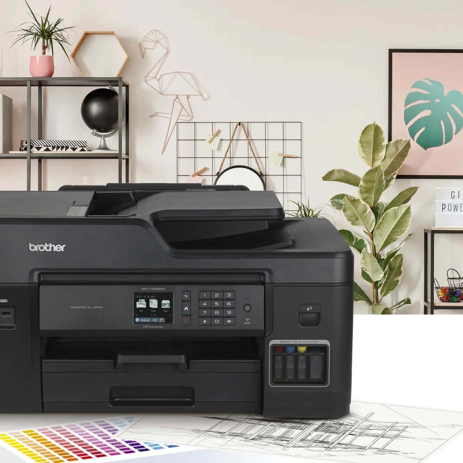 Impresora Multifuncional MFC-T4500DW Color WiFi-5