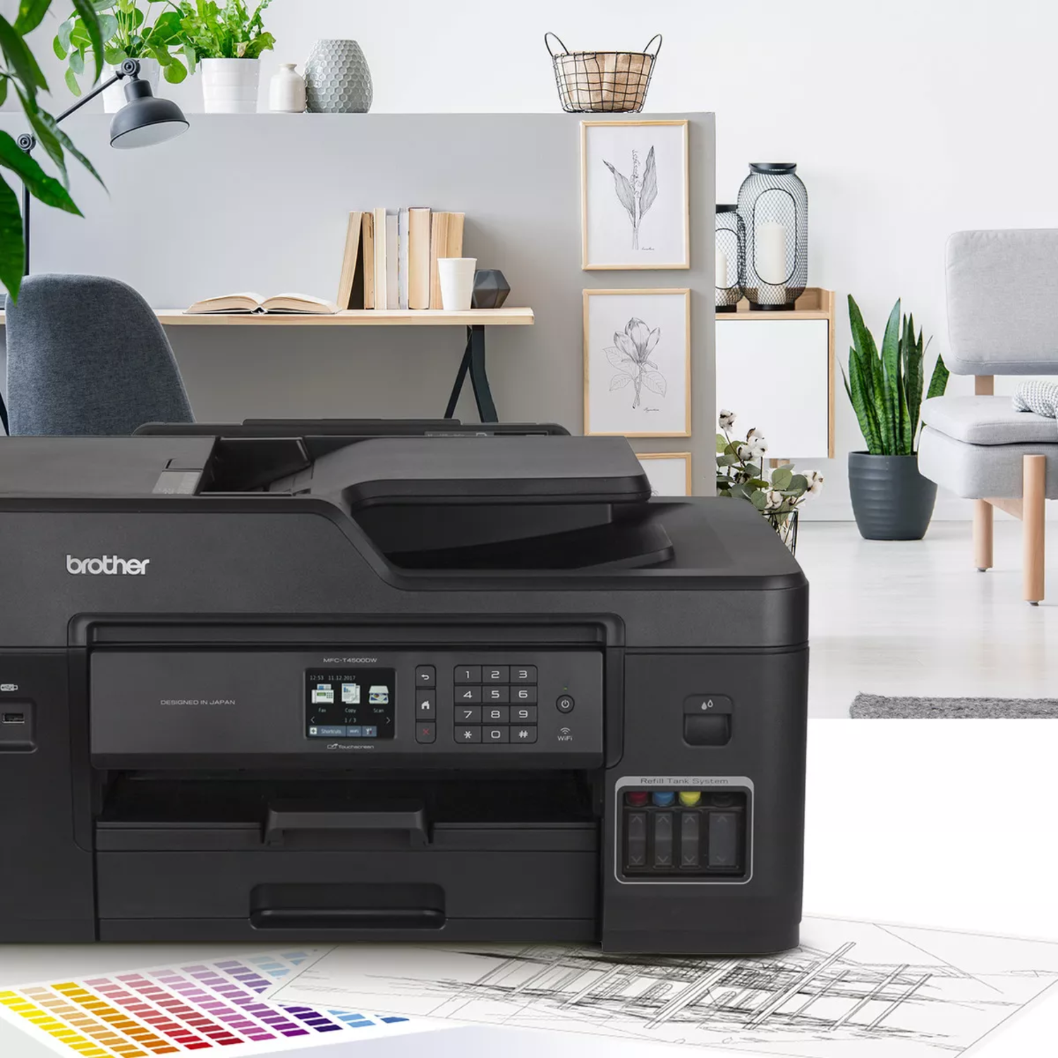 Impresora Multifuncional MFC-T4500DW Color WiFi-3