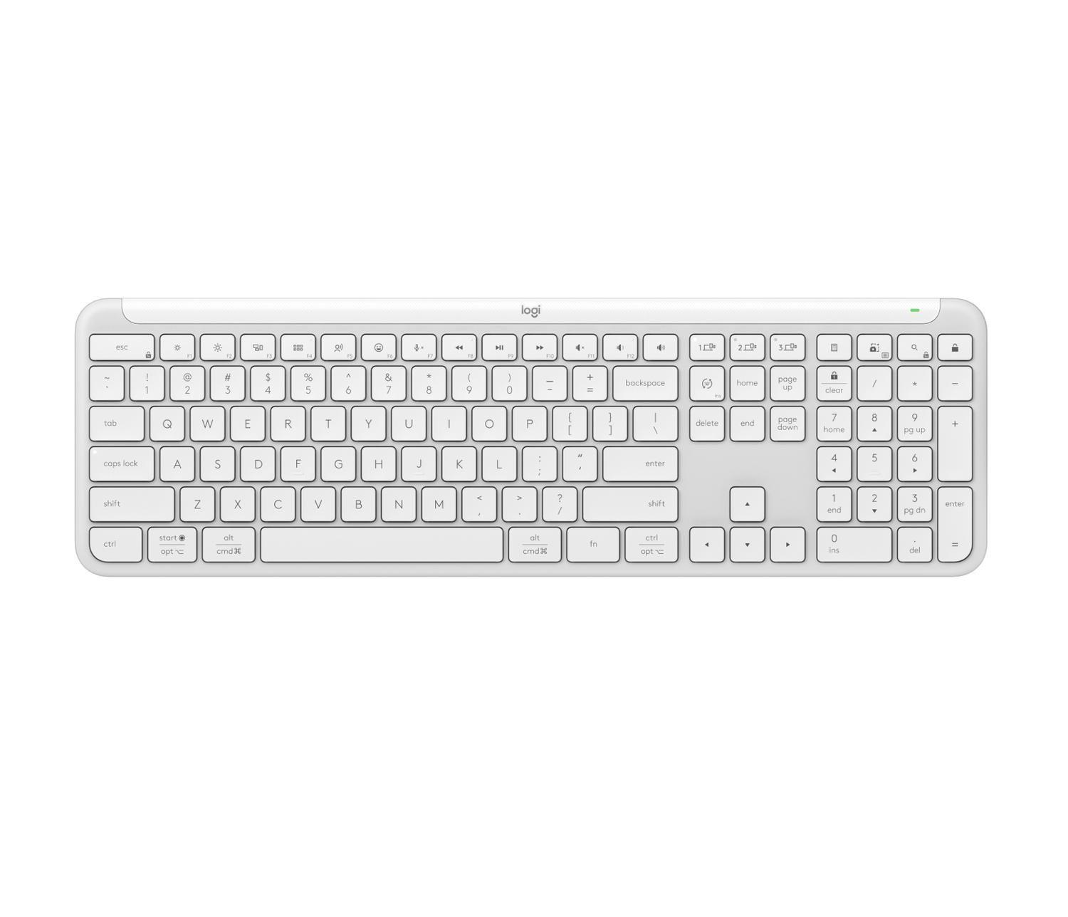 Teclado inalambrico Signature Slim K950 Blanco Español-4