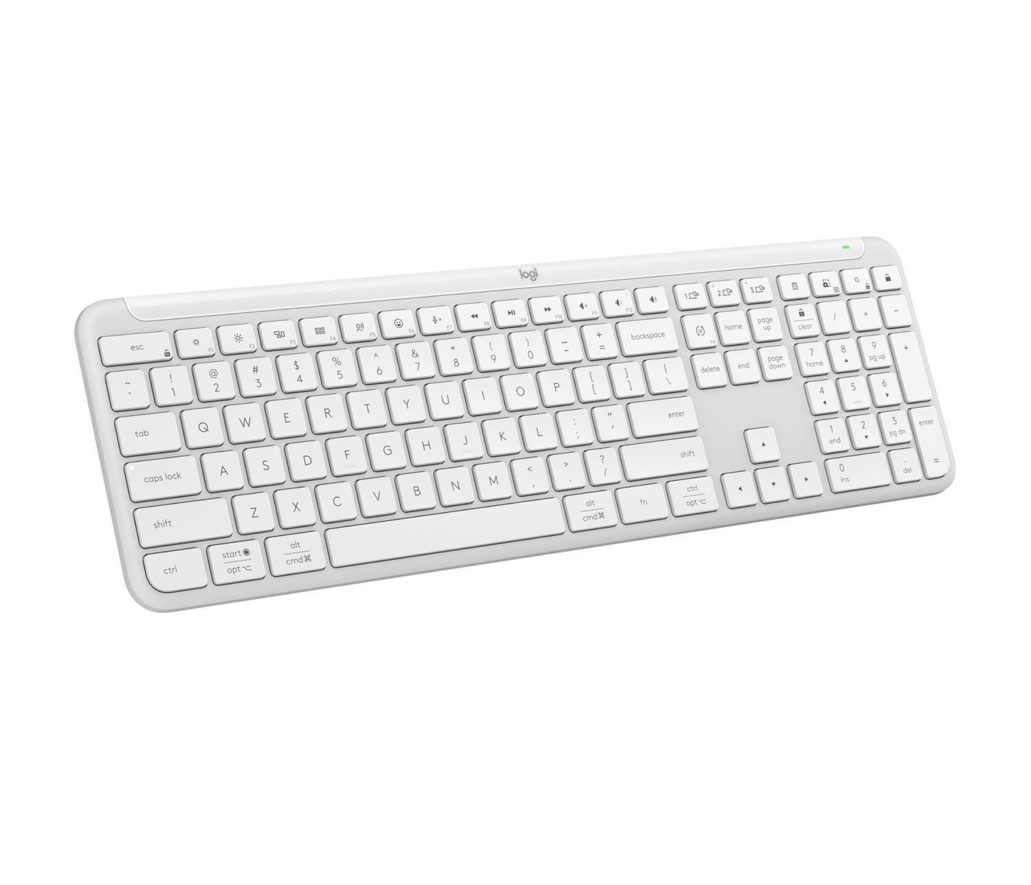 Teclado inalambrico Signature Slim K950 Blanco Español-1