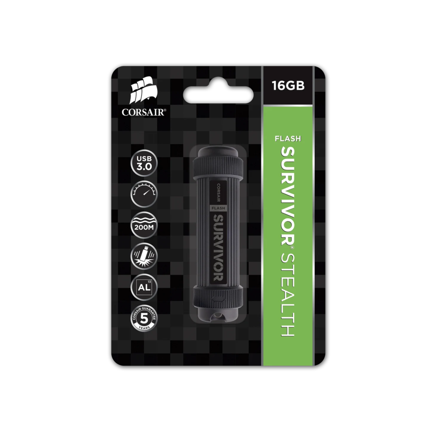 Pendrive Corsair Flash Survivor Stealth 64GB USB 3.0-4