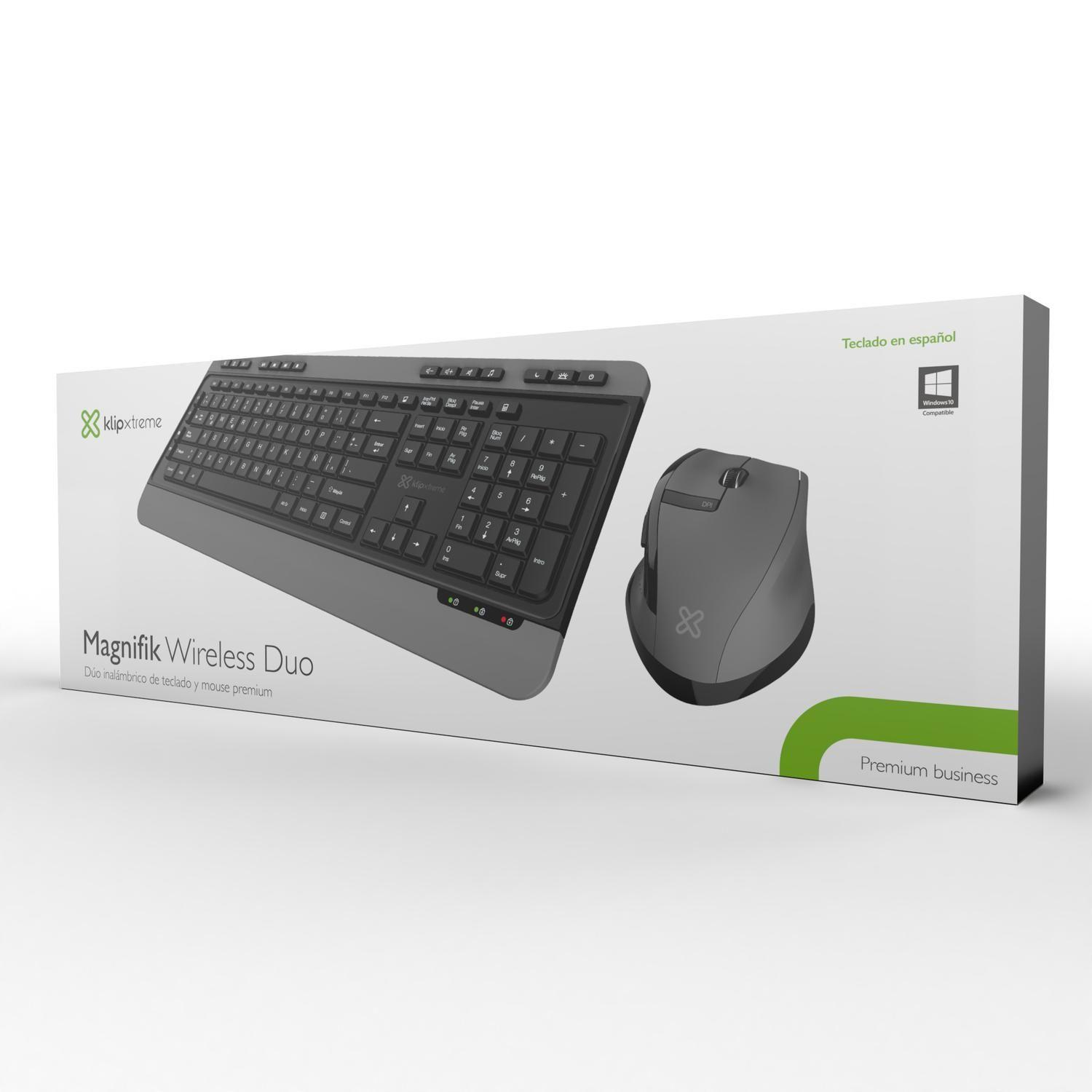Kit Teclado y Mouse Magnifik RF inalámbrico QWERTY-6