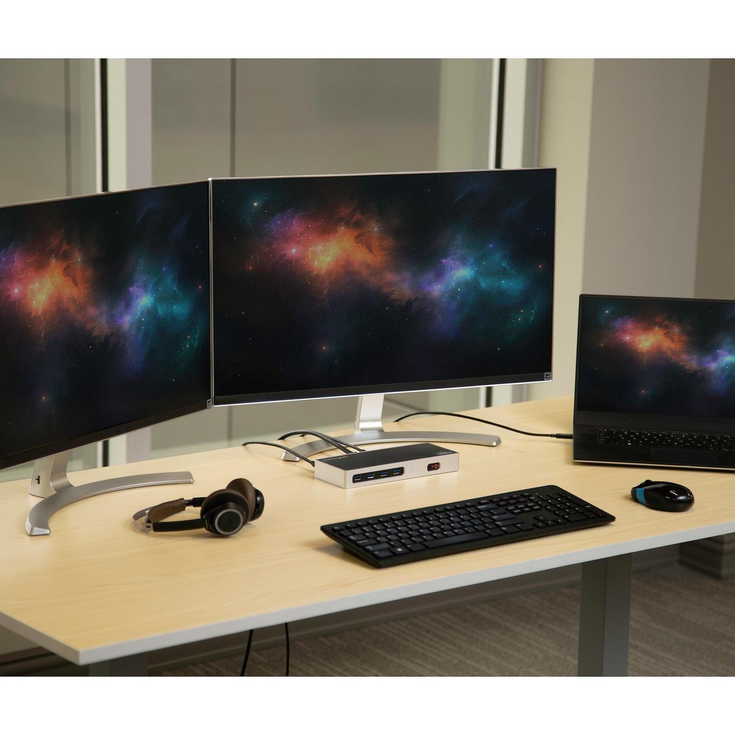 Docking Station 4K Dual USB-C USB-A 6 Puertos USB 3.0-5