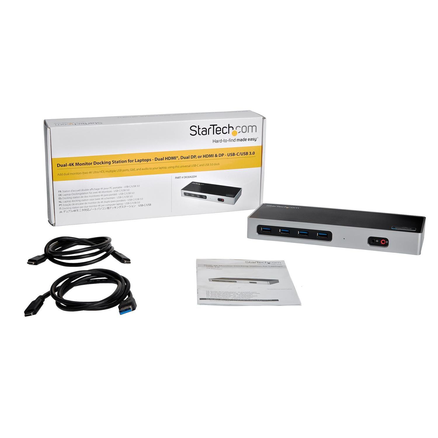 Docking Station 4K Dual USB-C USB-A 6 Puertos USB 3.0-7