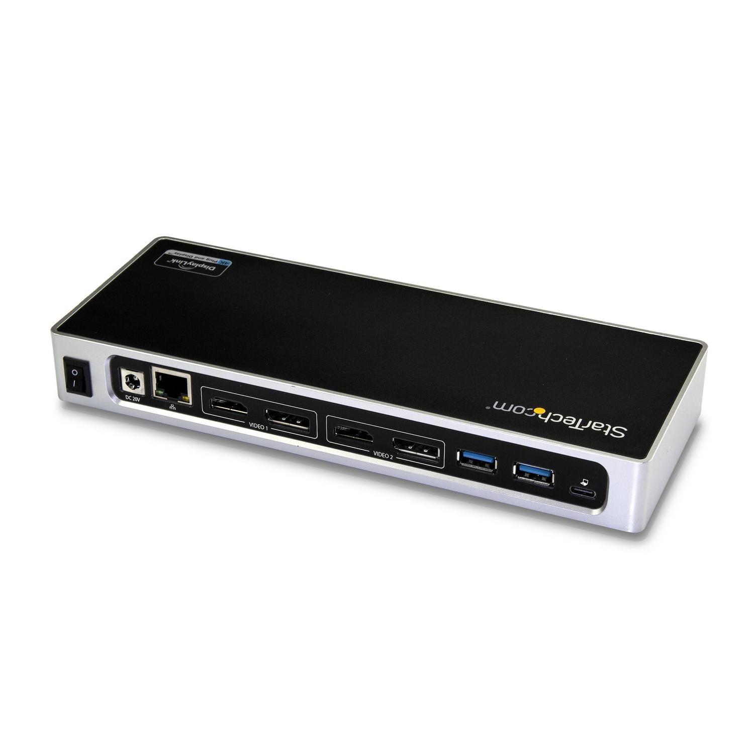 Docking Station 4K Dual USB-C USB-A 6 Puertos USB 3.0-1