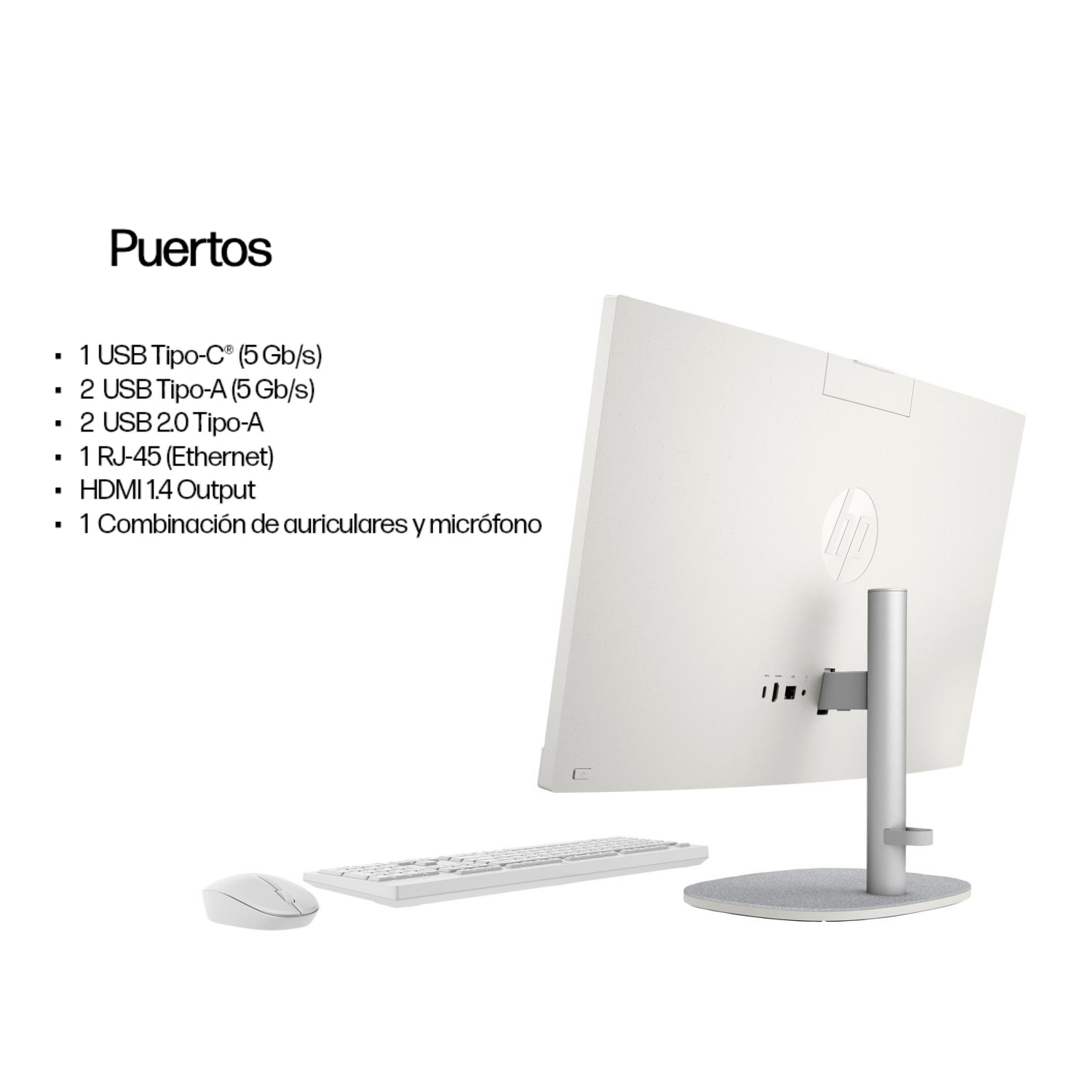 PC Todo en Uno HP 24-cr0232la Ryzen 3 8GB 512GB SSD-5