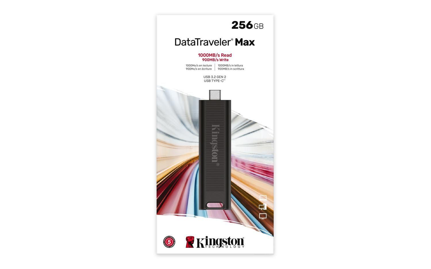 Pendrive DataTraveler Max USB 256 GB USB Tipo C Negro-8
