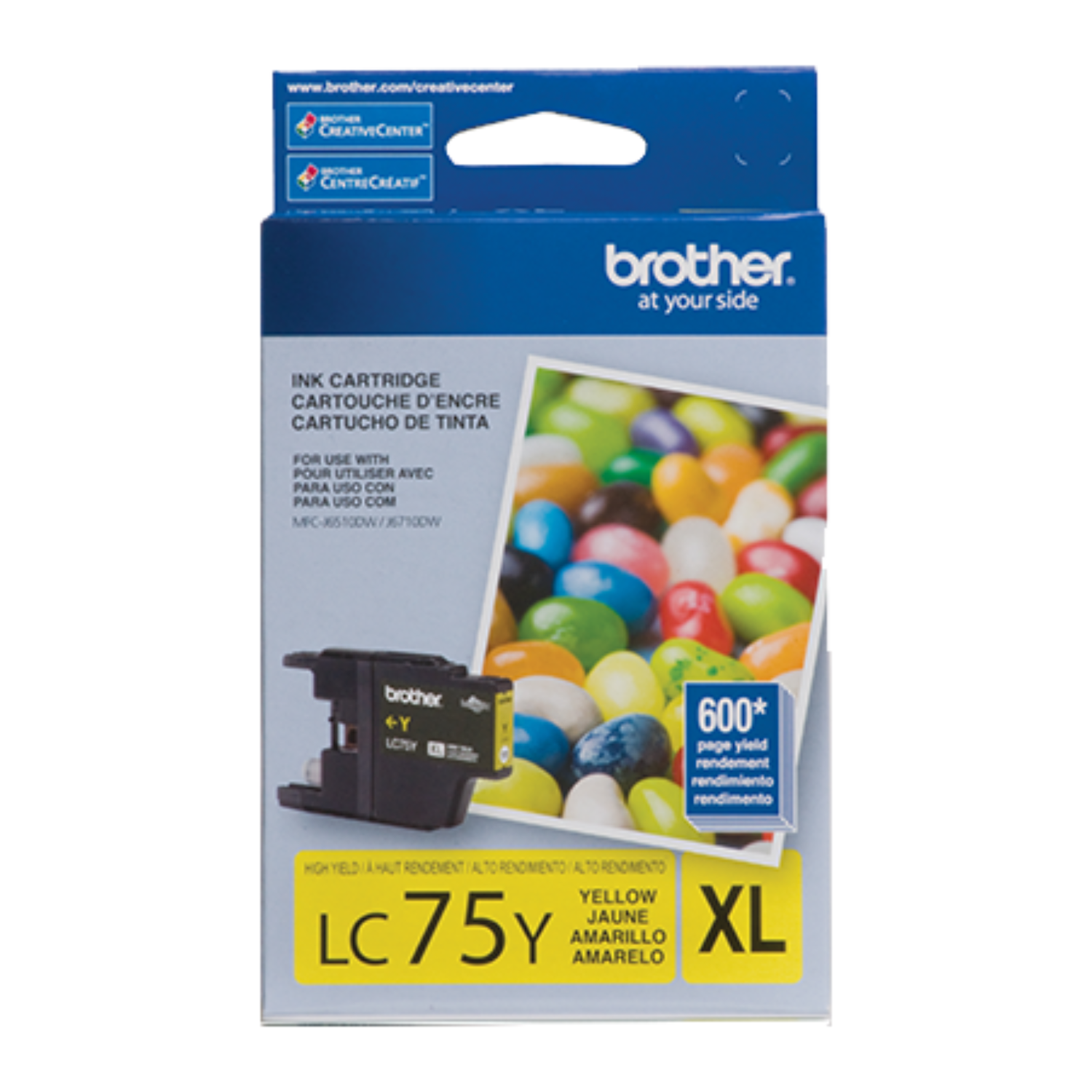Cartucho de Tinta LC75Y Alto rendimiento (XL) Amarillo-1