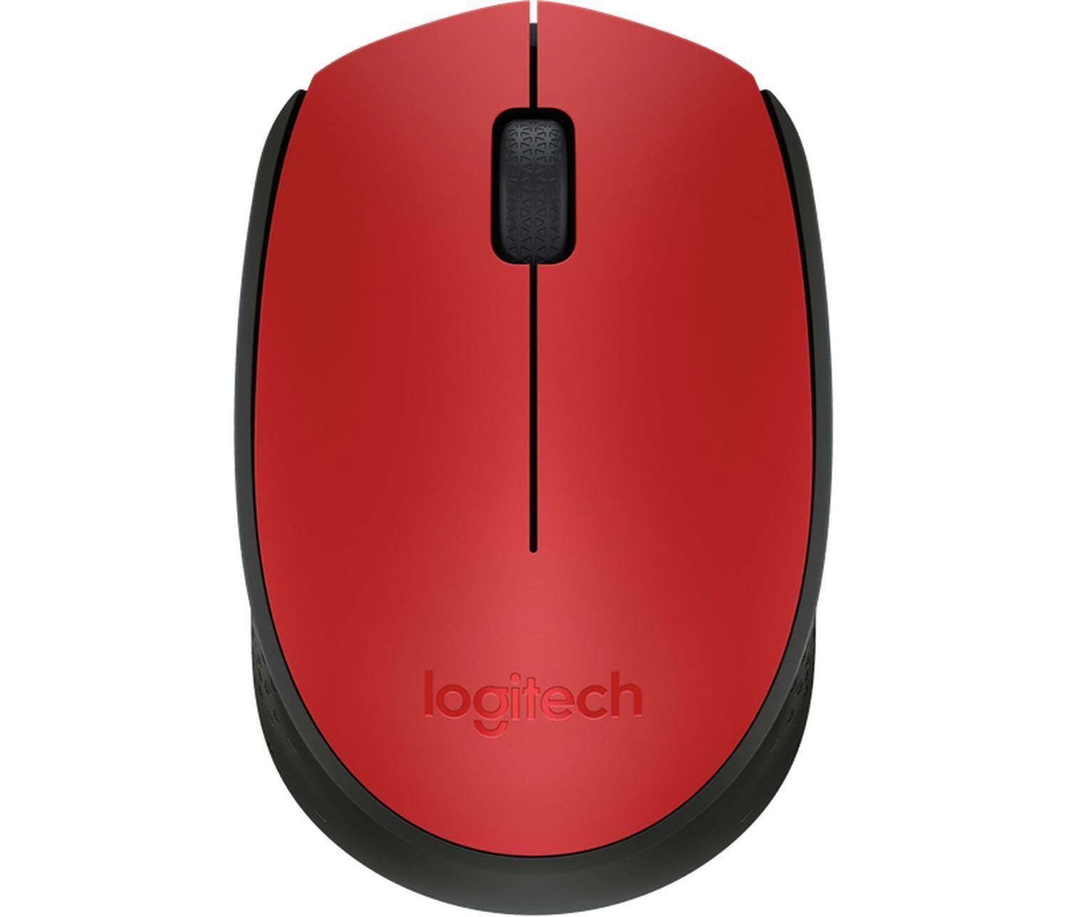 Mouse Logitech M171 Inalámbrico Rojo-0