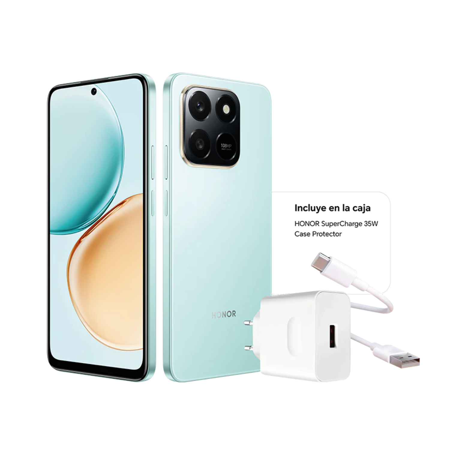 Smartphone Honor X7d 8 GB 256 GB Ocean Cyan-2