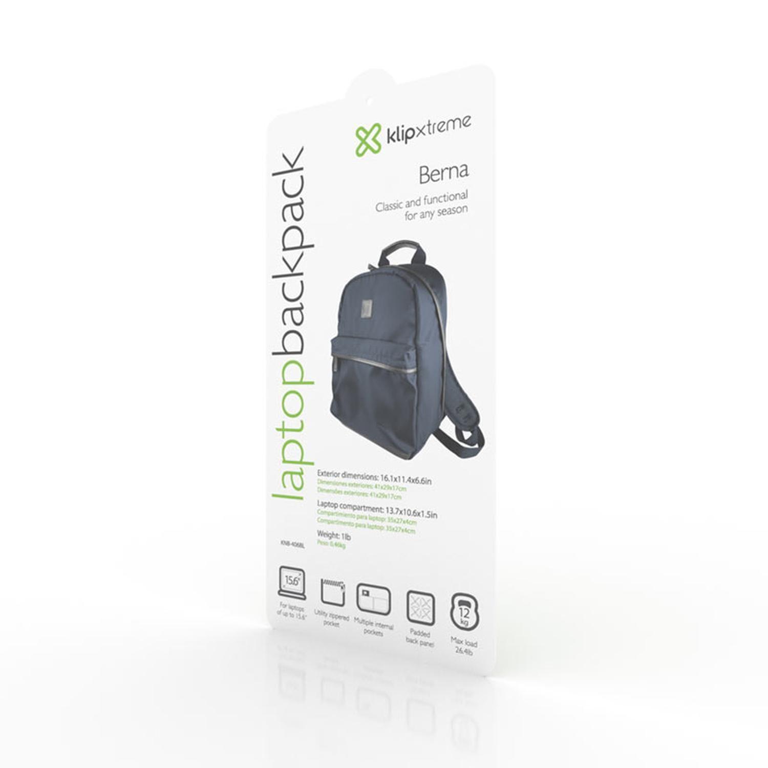 Mochila casual Klip Xtreme KNB-406BL Gris-5