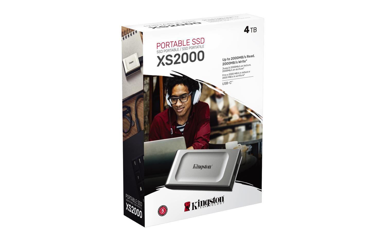 Disco Estado Sólido Externo Kingston XS2000 4TB-5