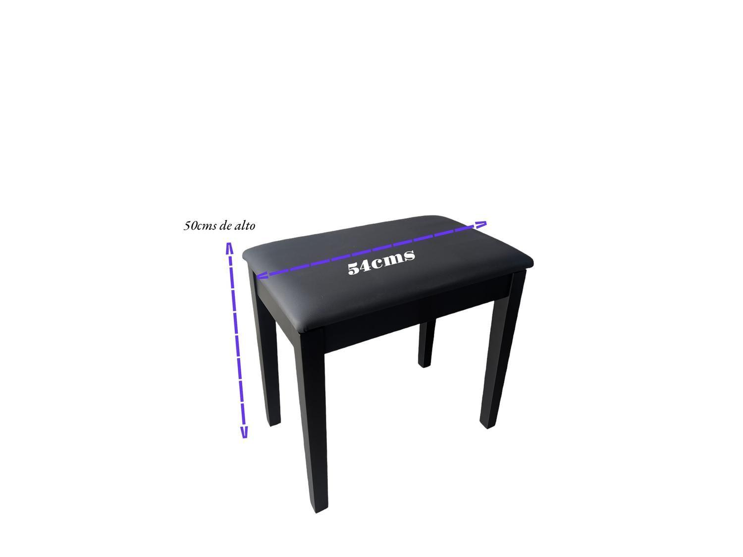 Taburete para Piano con Cajón-2