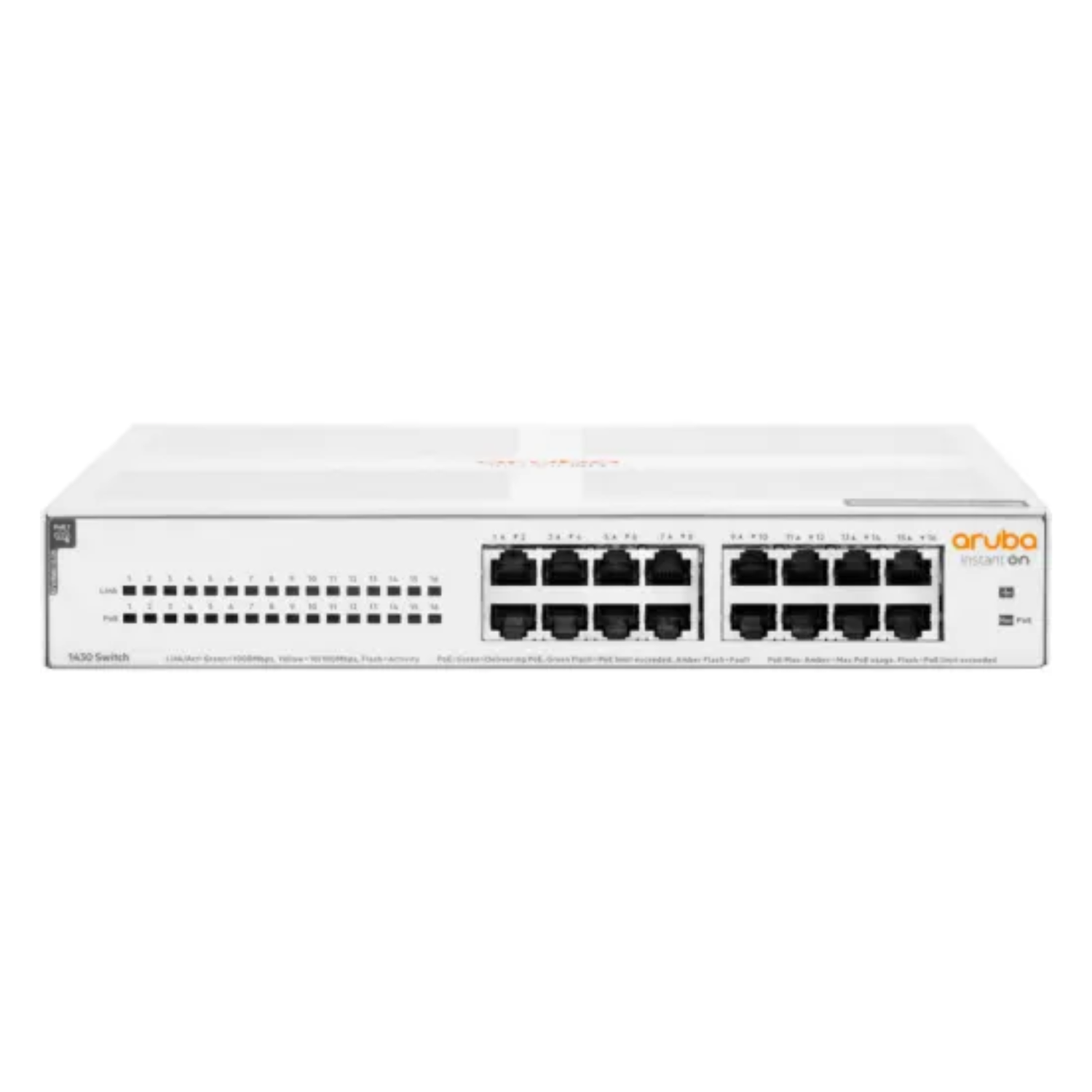 Switch Aruba Instant On 1430 16 Puertos Gigabit PoE 32 Gbps 124W-0
