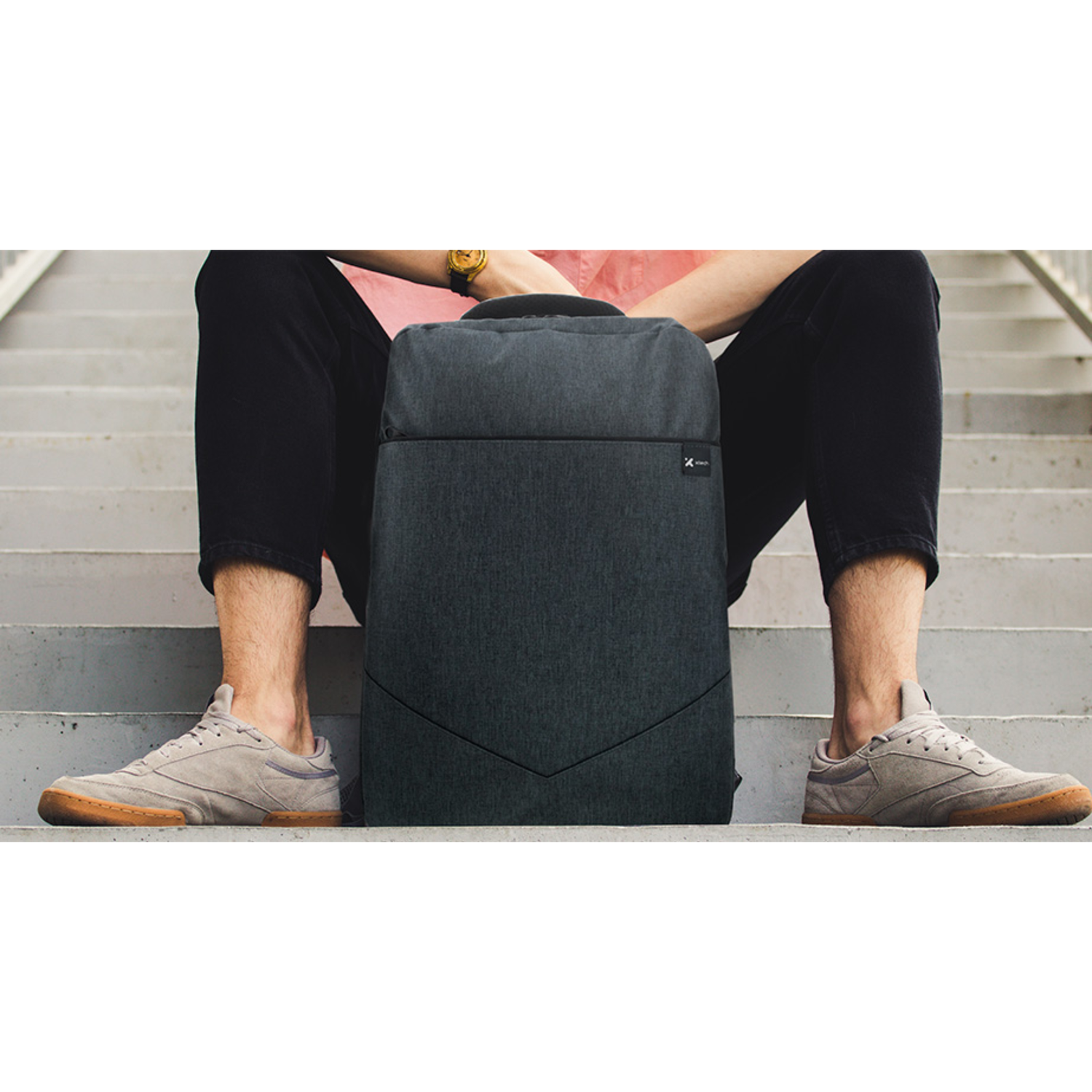 Mochila casual XTB-221 Gris-5