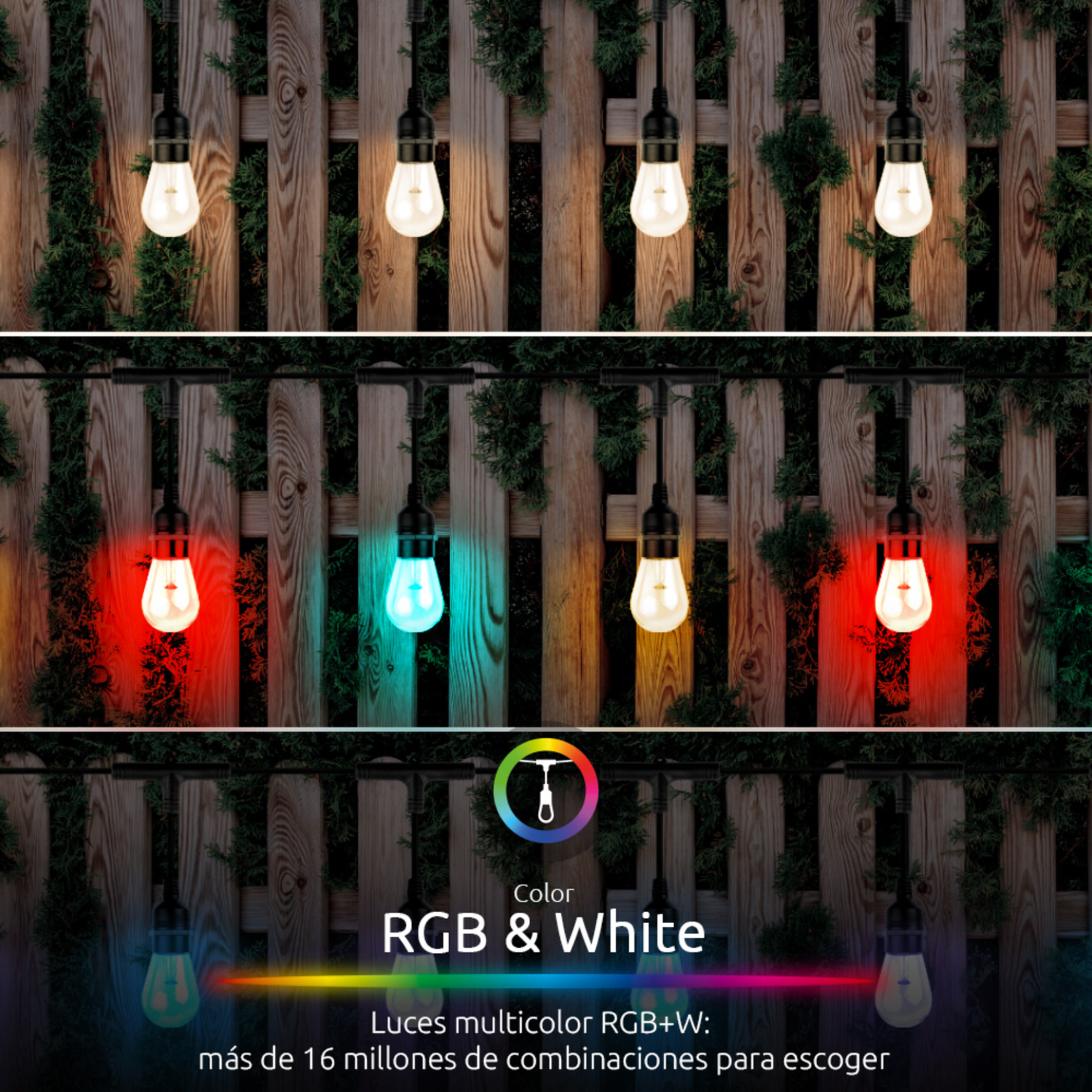 Guirnalda de Luces Inteligentes Wi-Fi Multicolor-3