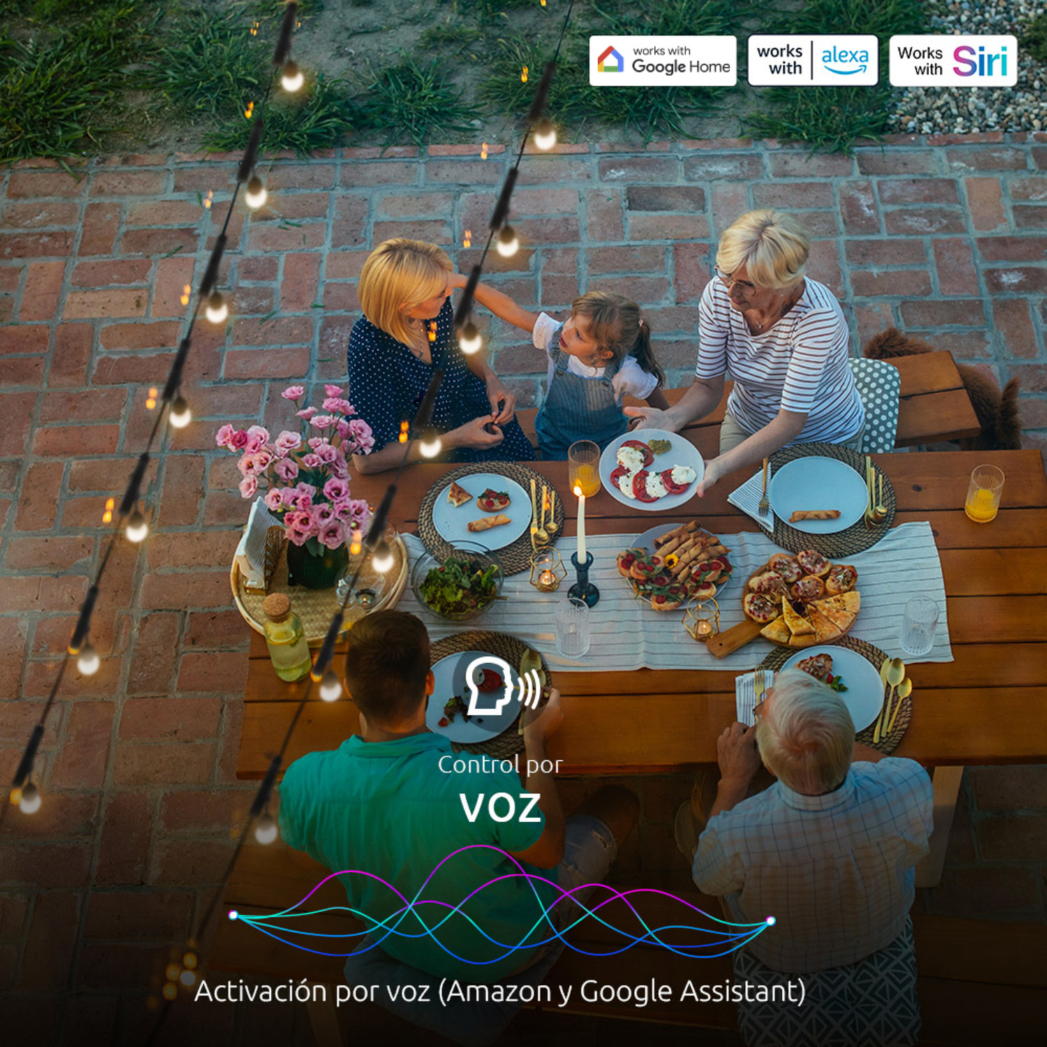 Guirnalda de Luces Inteligentes Wi-Fi Multicolor-5