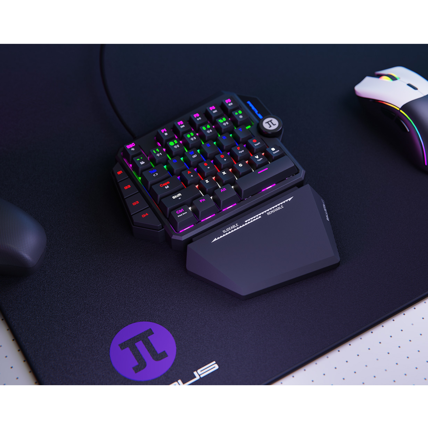 Teclado Mecánico Ballista41T Gamer Una Mano Negro-5