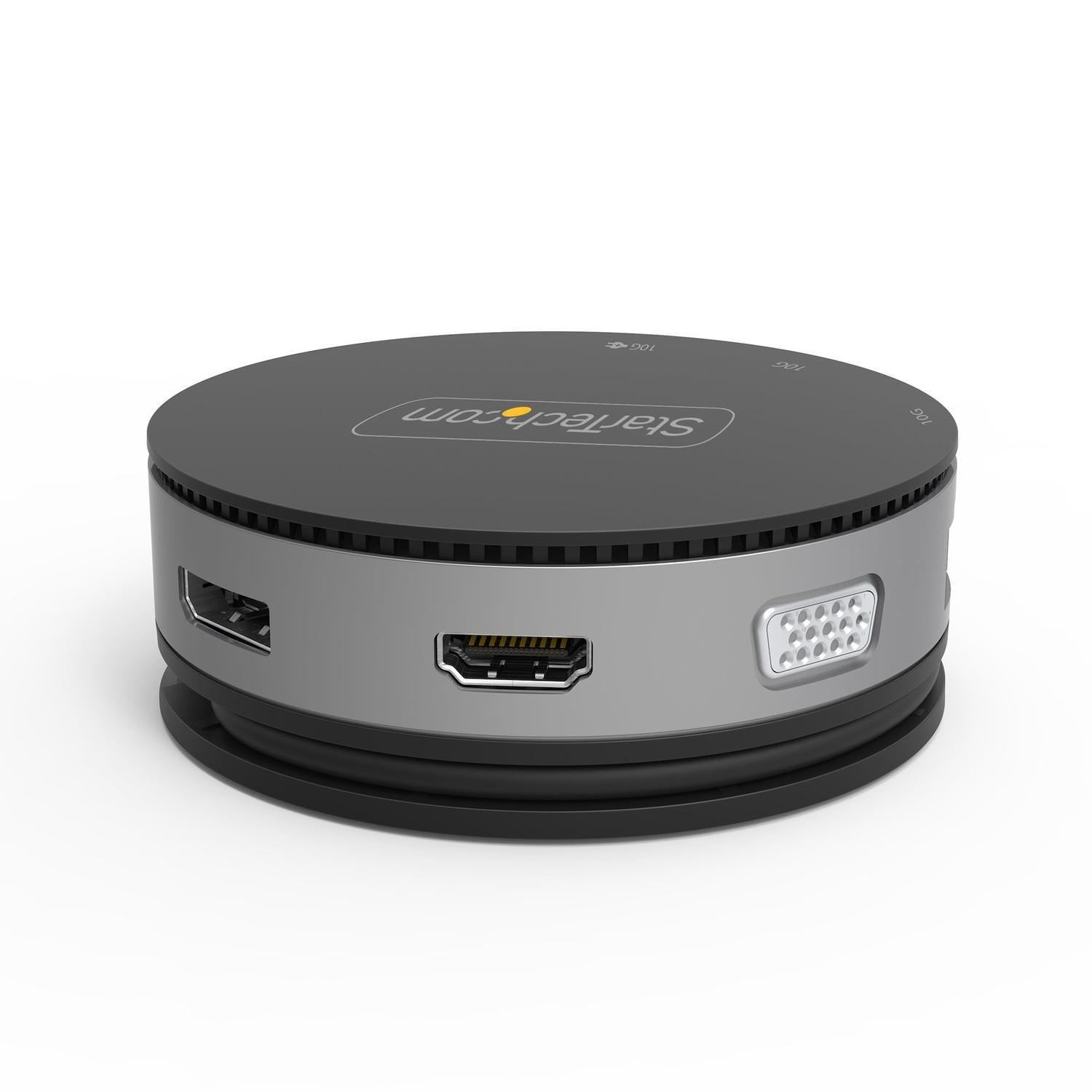 Docking Station Portátil HDMI 4K DP VGA GbE 3 puertos USB-6