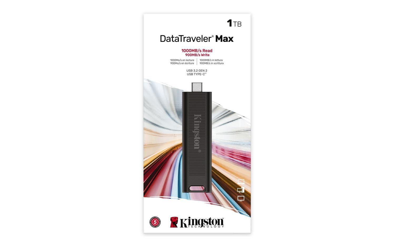 Pendrive DataTraveler Max USB 1 TB USB Tipo C 3.2 Gen 2-5