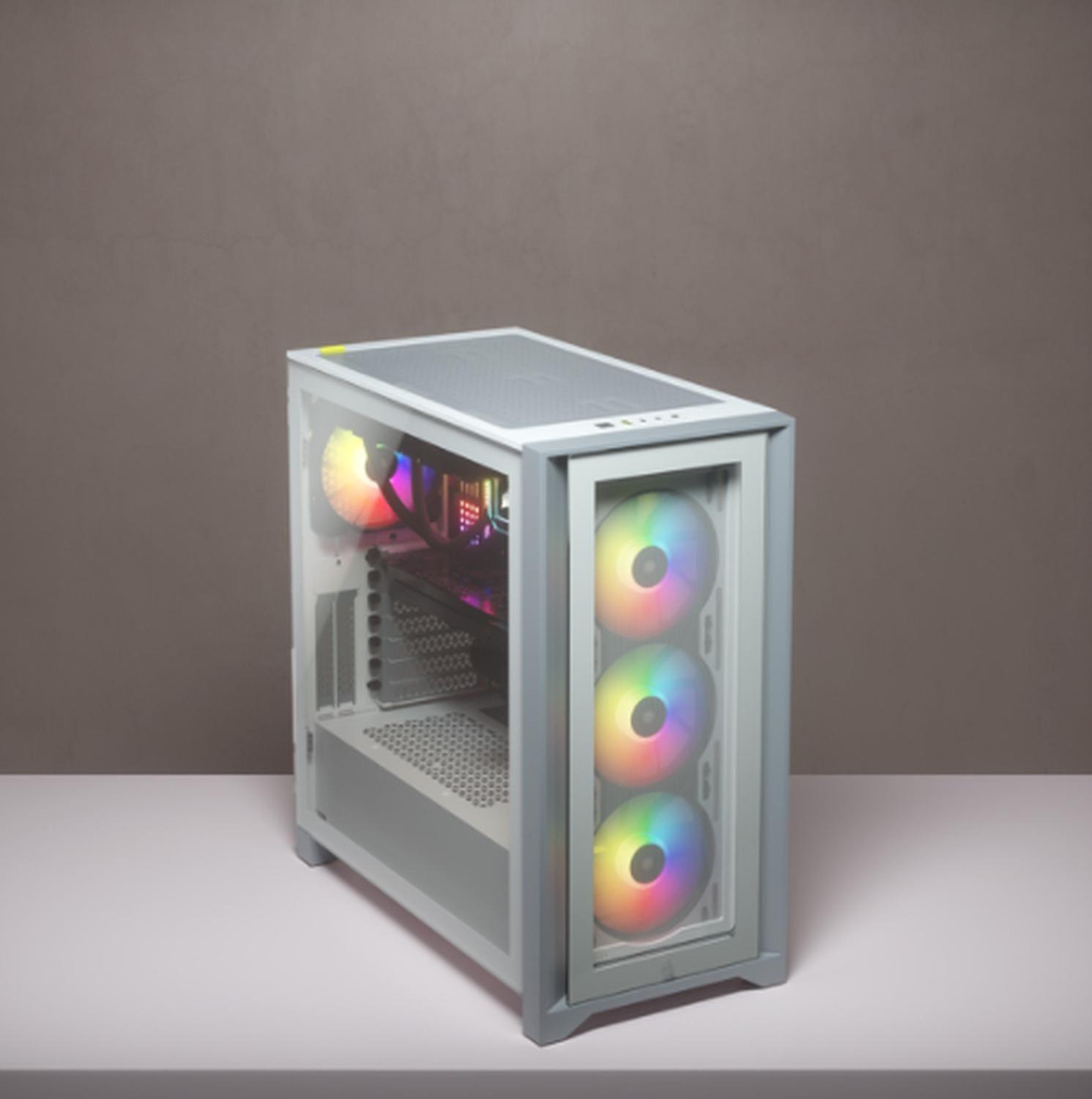 Gabinete iCUE 4000X RGB Midi Tower Blanco-3