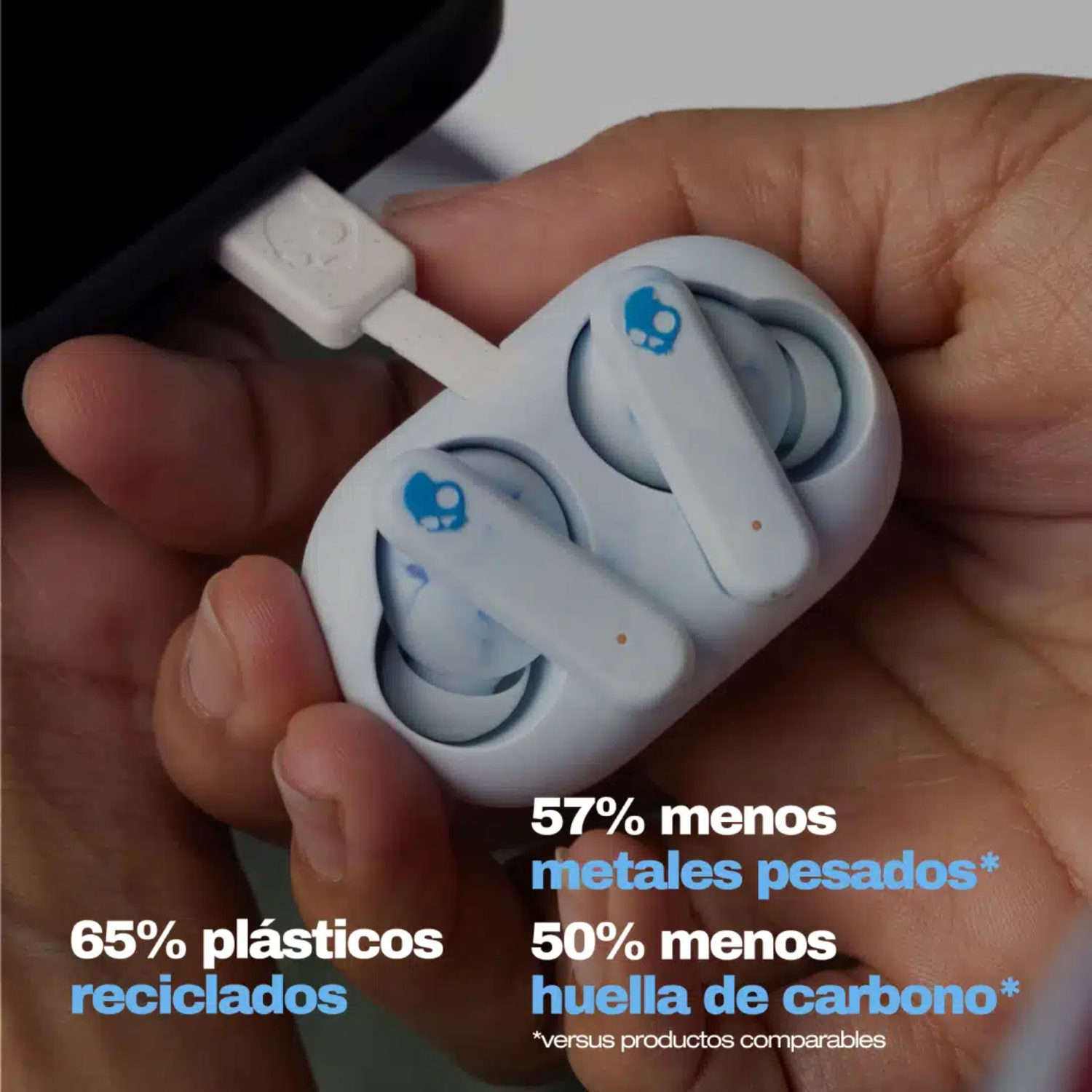 Auriculares In-Ear Inalámbricos Skullcandy EcoBuds Glacier-3