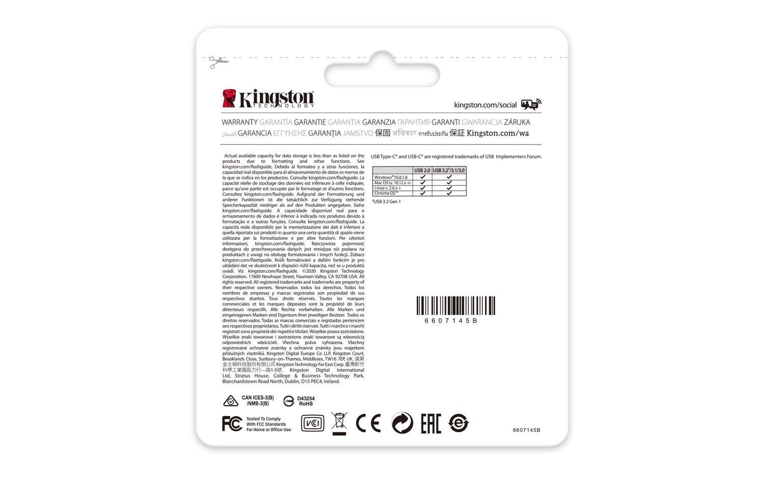Pendrive Unidad Flash USB DataTraveler 70 128 GB USB Tipo C-5
