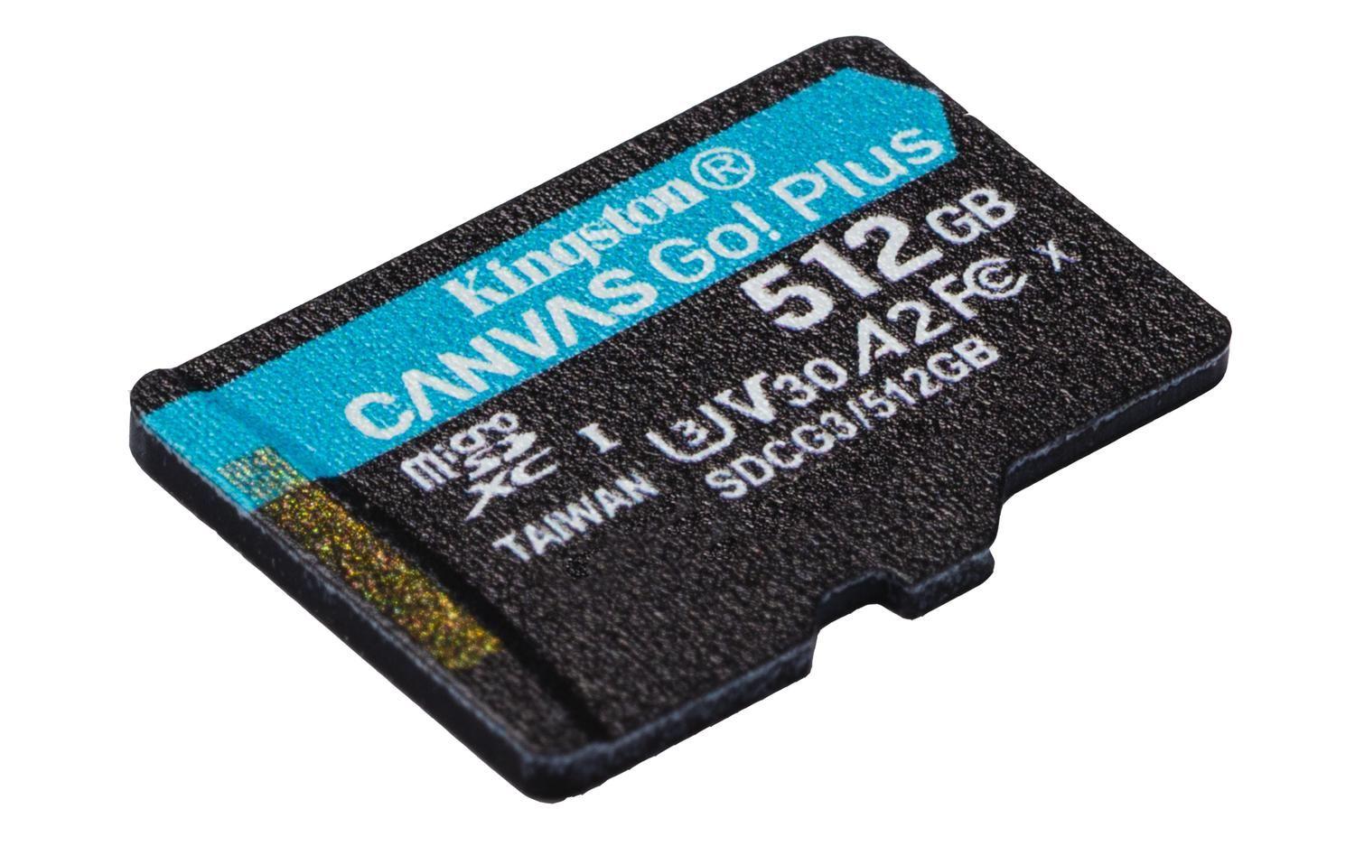 Memoria Flash Canvas Go! Plus 512 GB MicroSD UHS-I Clase 10-3