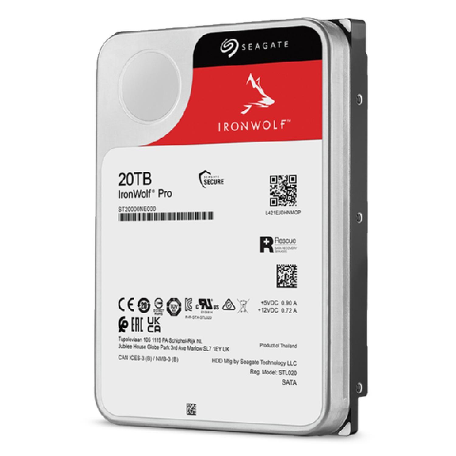 Disco Duro Interno Seagate IronWolf Pro 20TB 3.5"-4