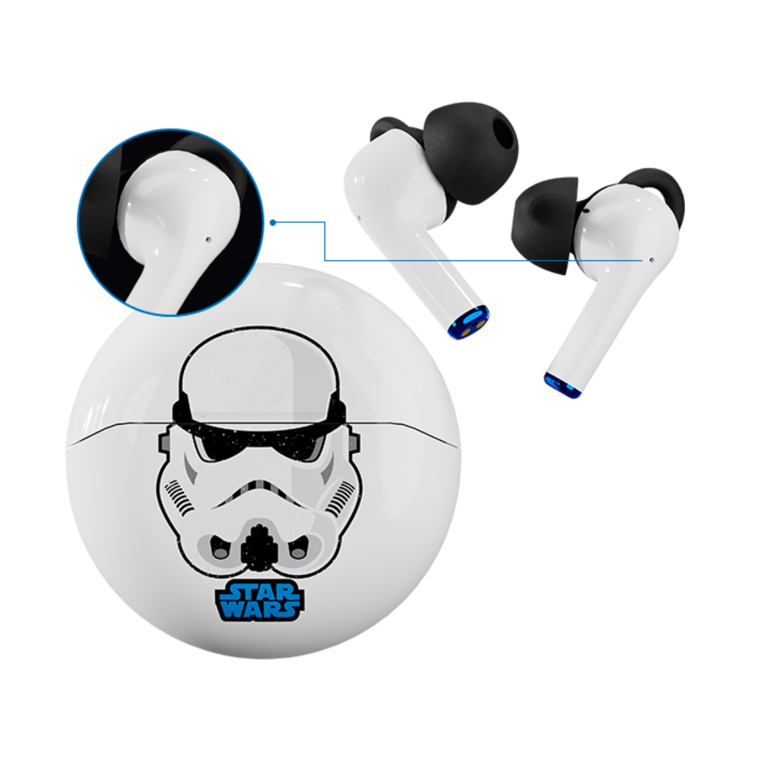 Audífonos Inalámbricos Gaming Stormtrooper ARCUS240 Blanco-2