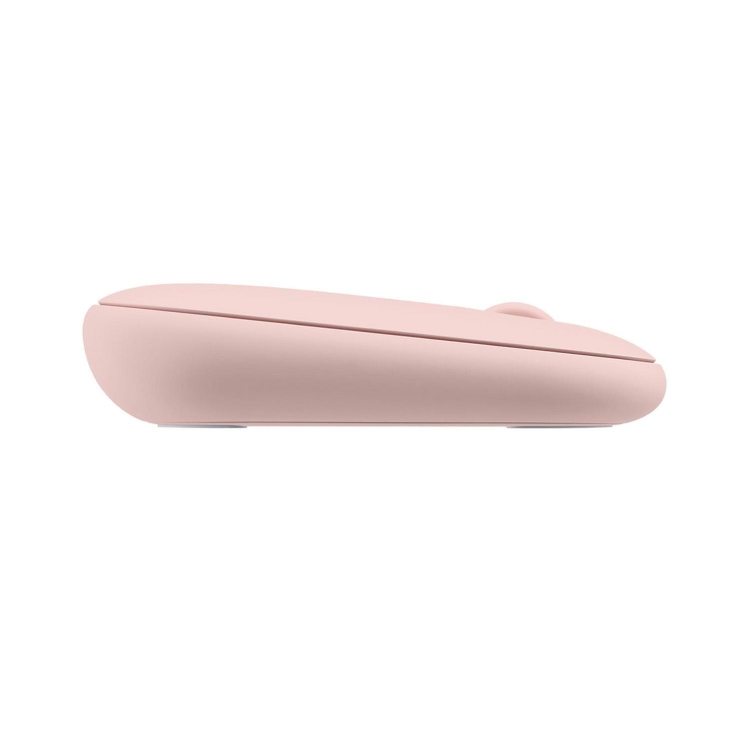 Combo de Teclado y Mouse MK470 Slim Combo inalámbrico Rosa-4