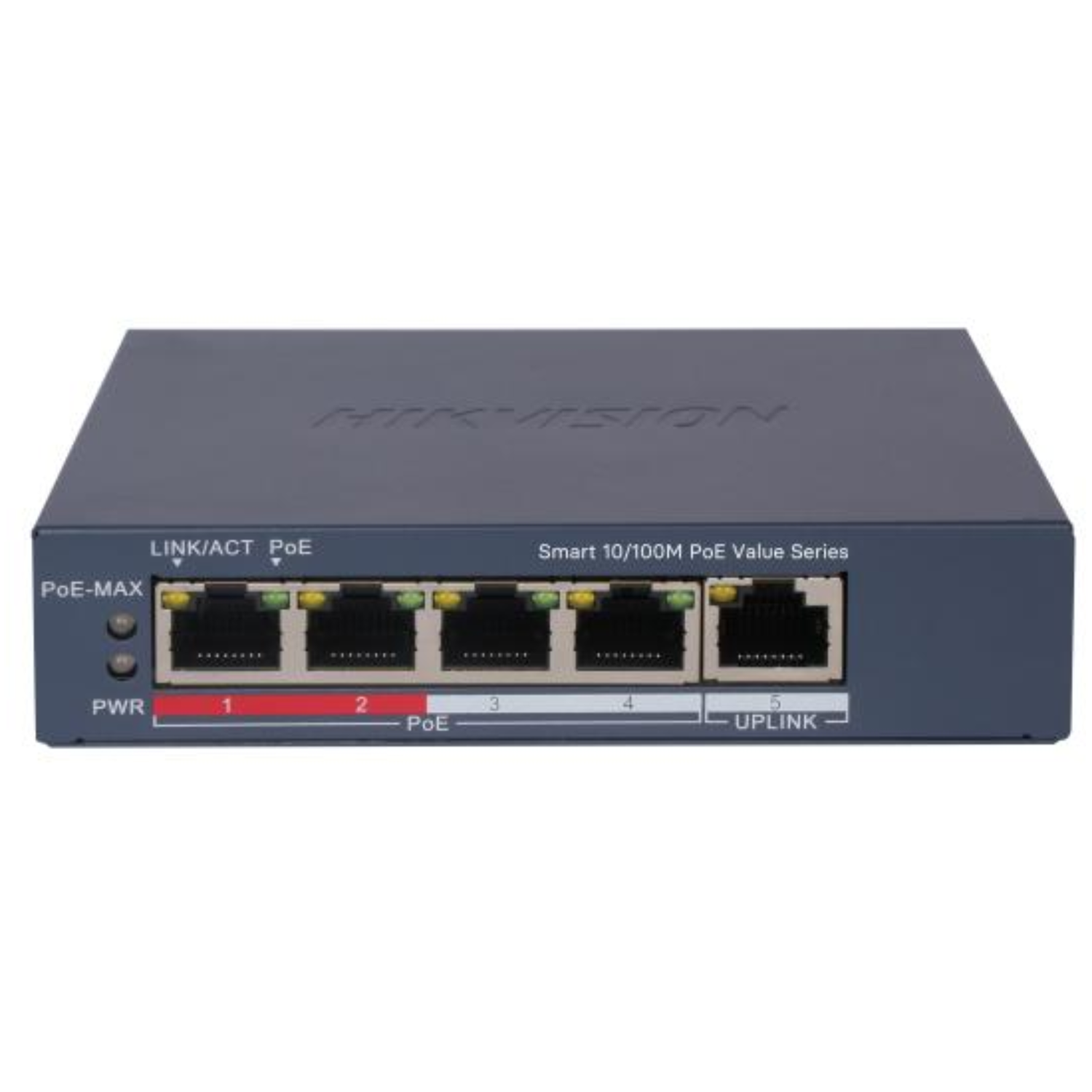 Switch Administrable Hikvision 5 puertos DS-3E1105P-EI/M PoE-1