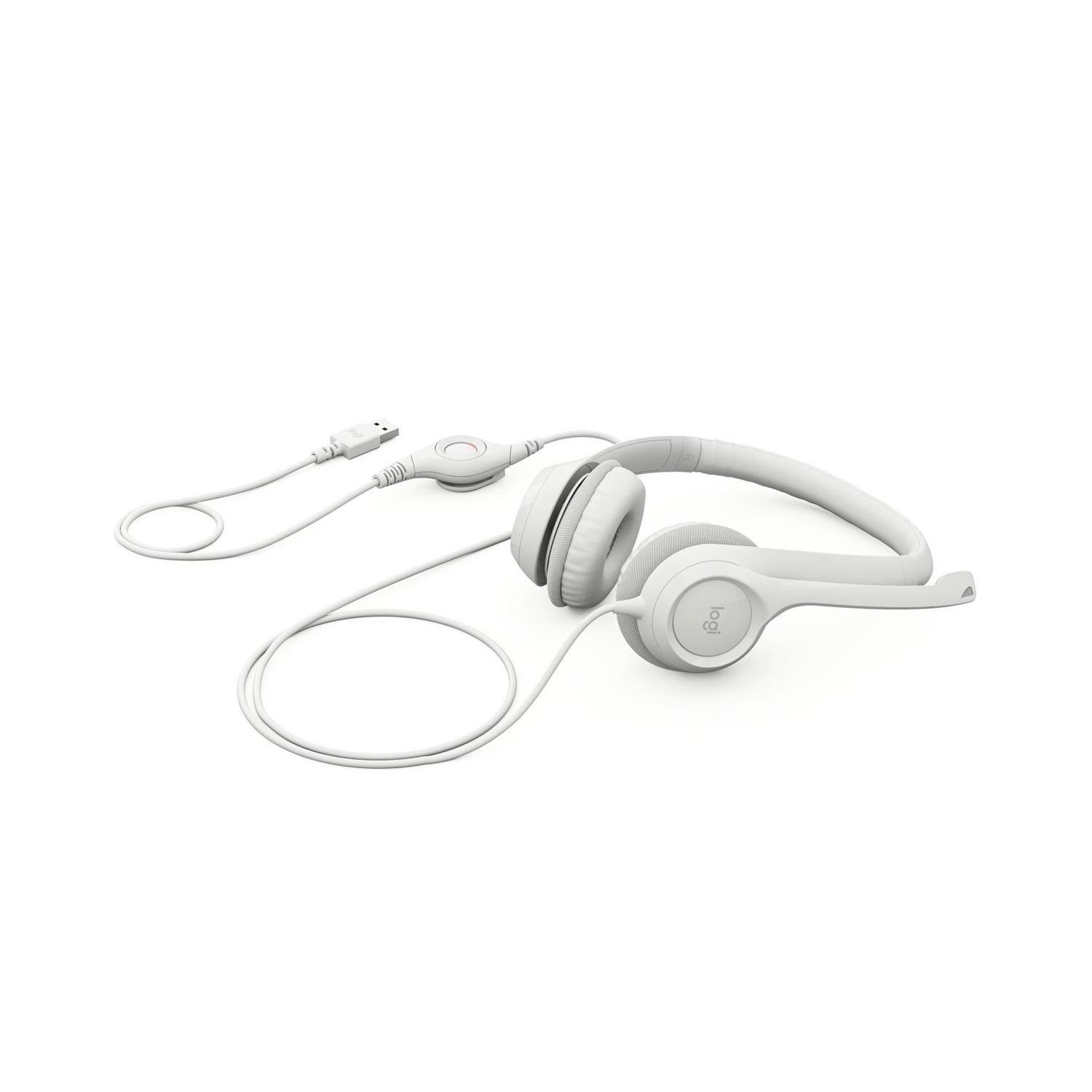 Audífonos Diadema H390 Blanco-1
