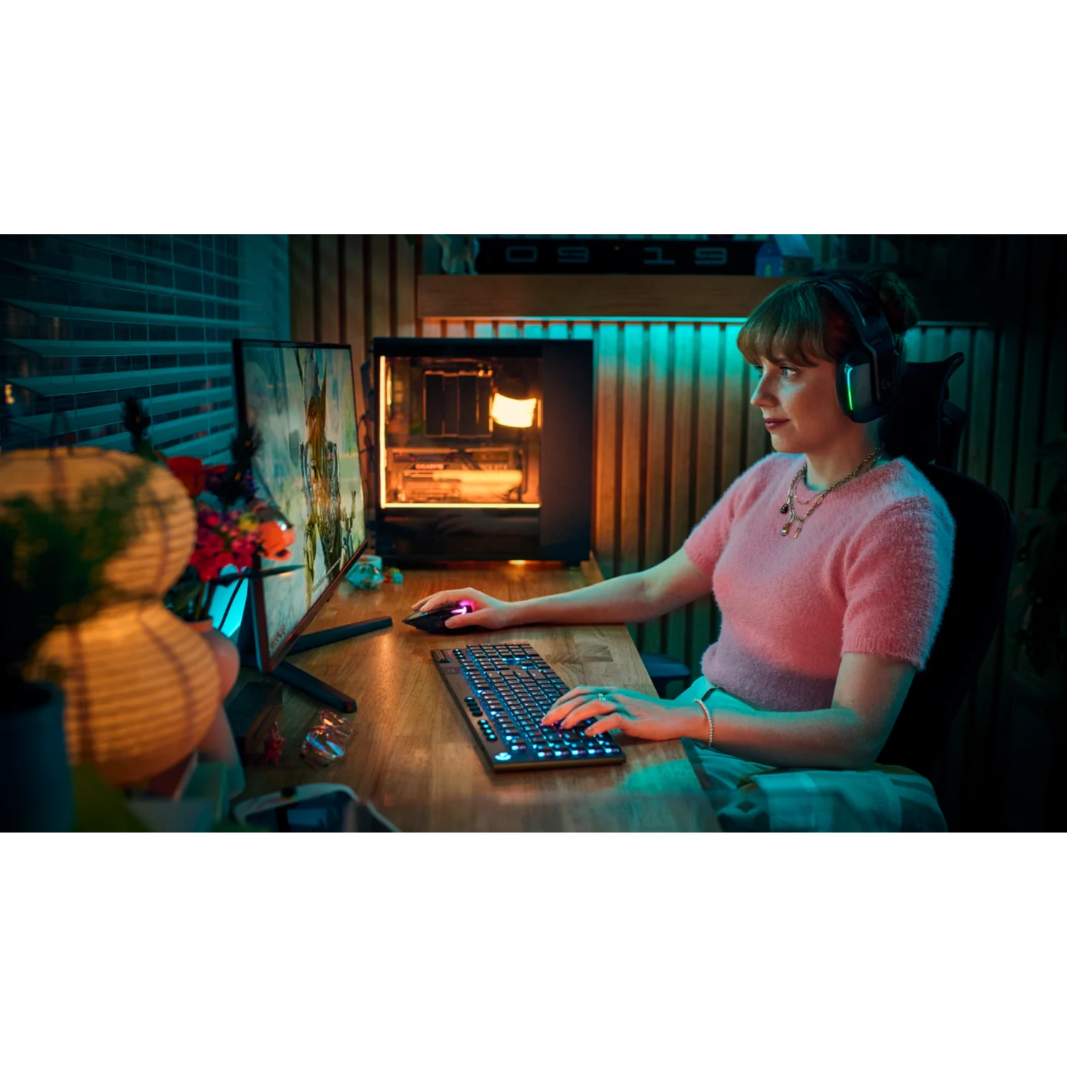 Teclado Gamer Inalámbrico Logitech G915 X Lightspeed Negro-9