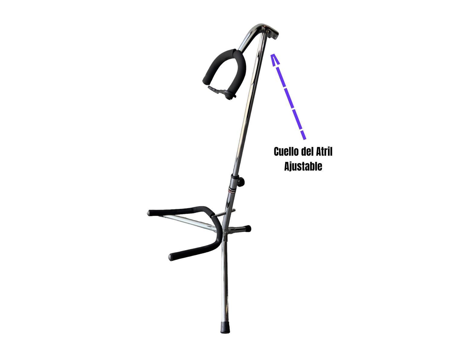 Soporte de Guitarra Hamilton Cromado Antideslizante-8