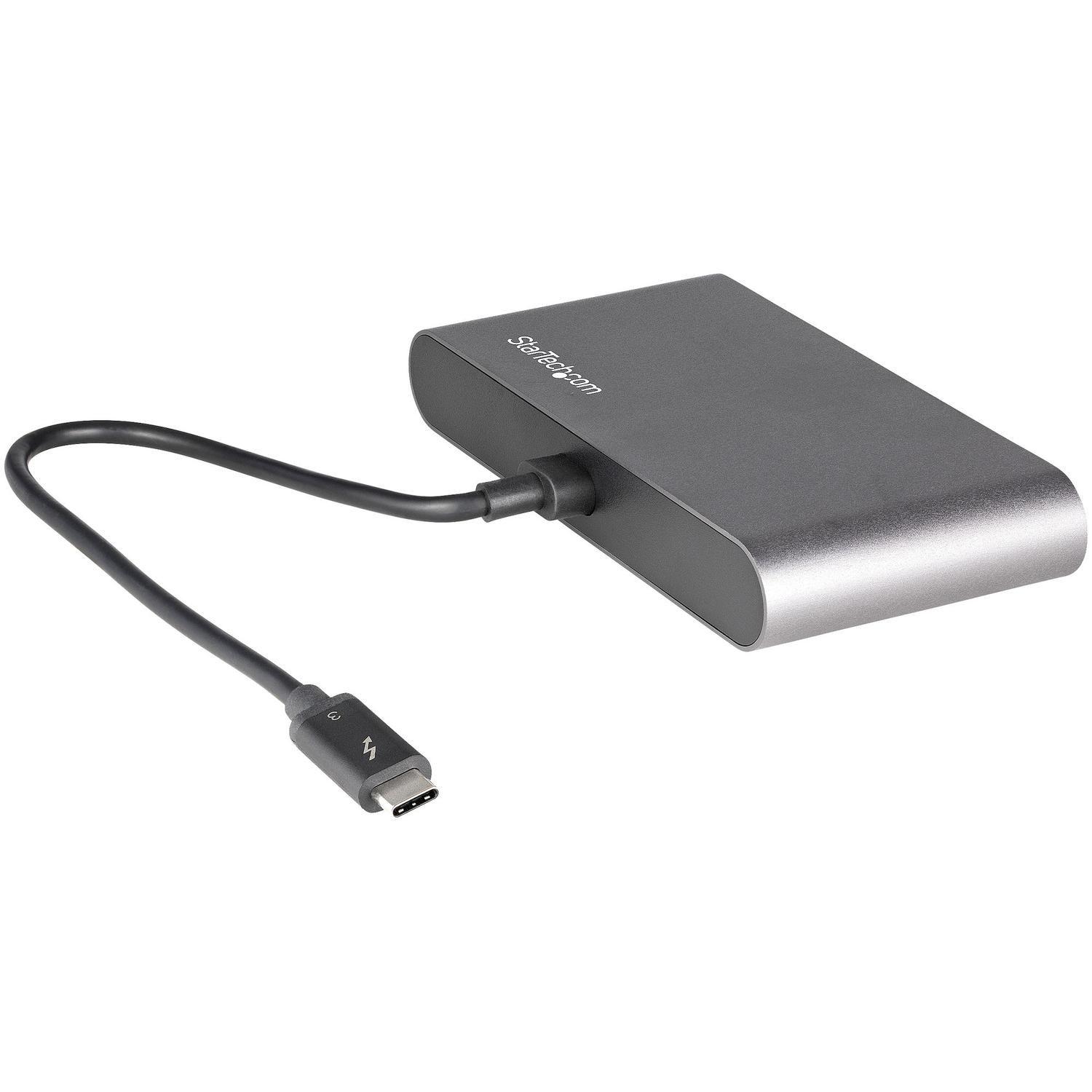 Mini Docking Station Portátil para 2 Monitores con DP 4K USB-A GbE-2